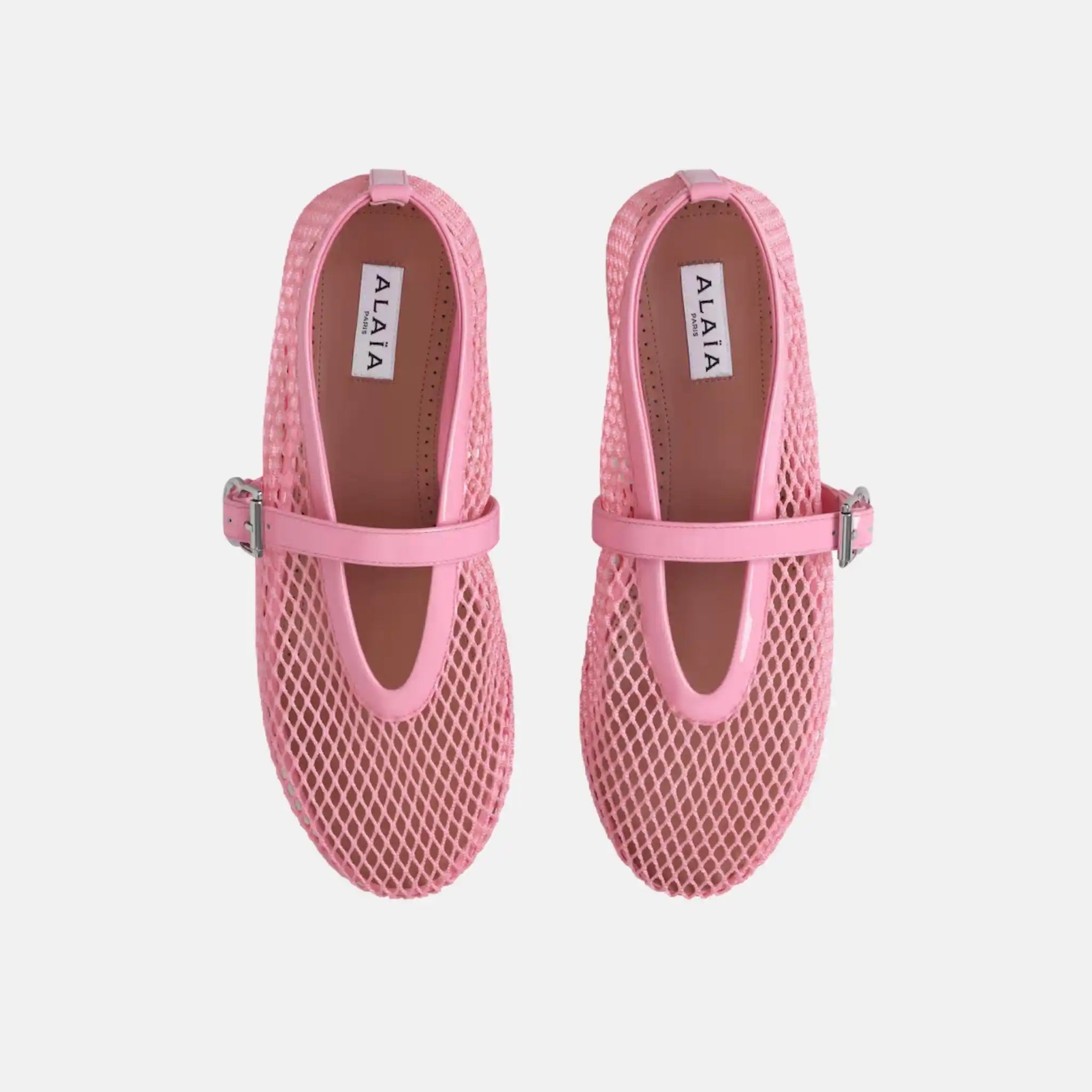 Ballet Flats In Fishnet