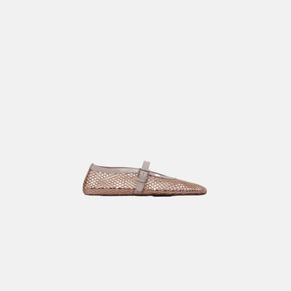 Ballet Flats In Fishnet