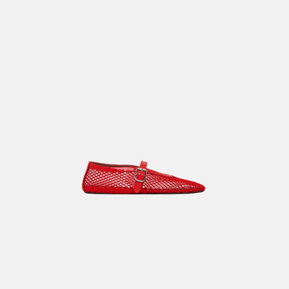 Ballet Flats In Fishnet