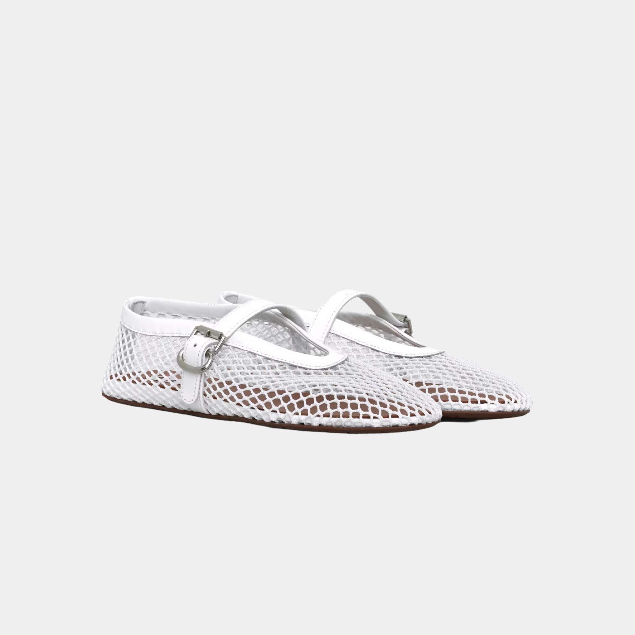 Ballet Flats In Fishnet