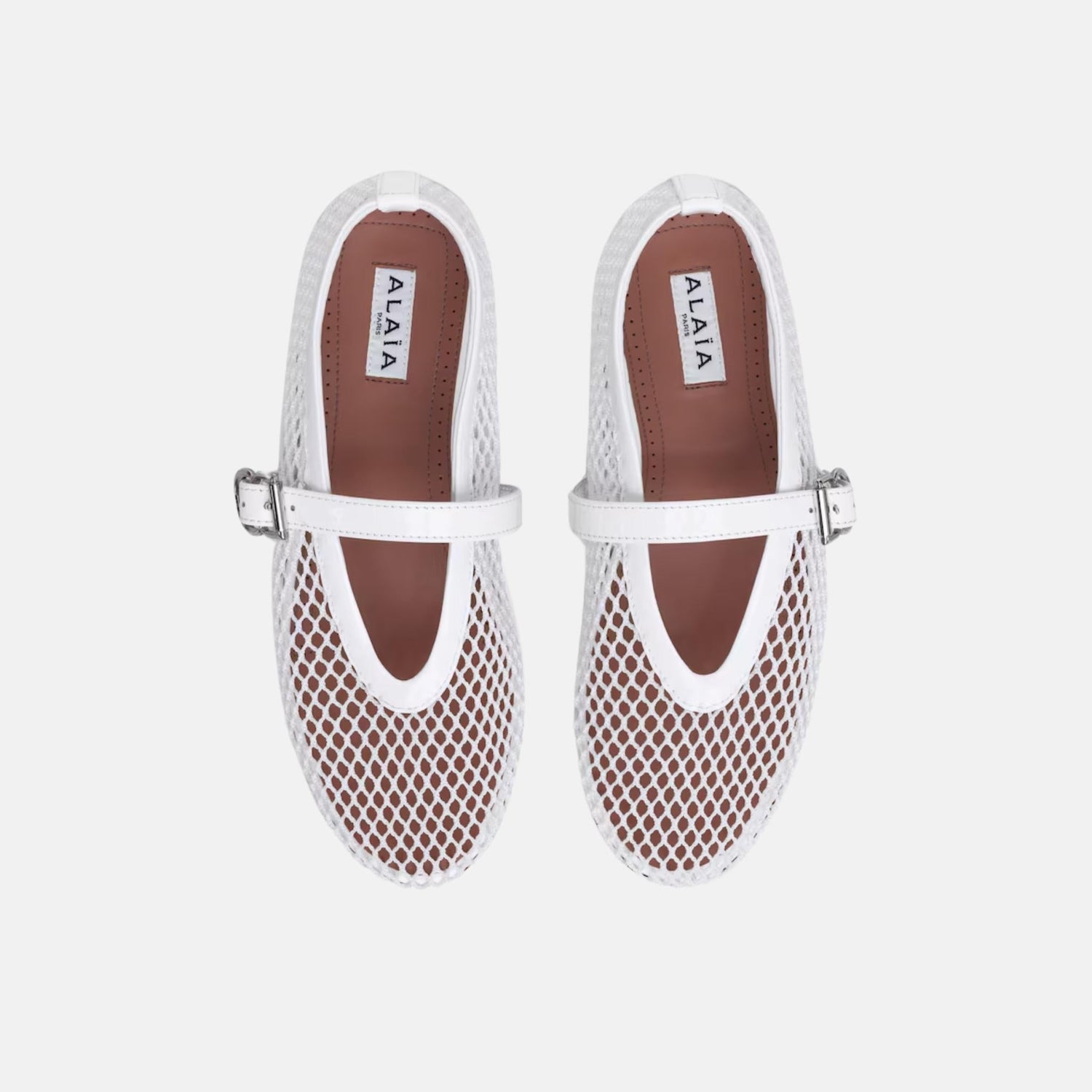 Ballet Flats In Fishnet