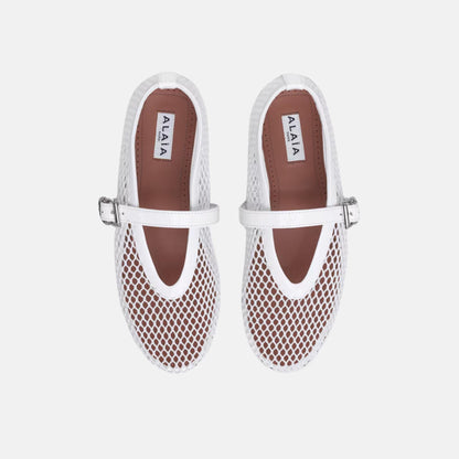 Ballet Flats In Fishnet