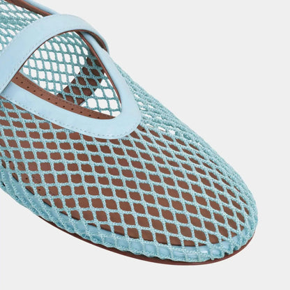 Ballet Flats In Fishnet