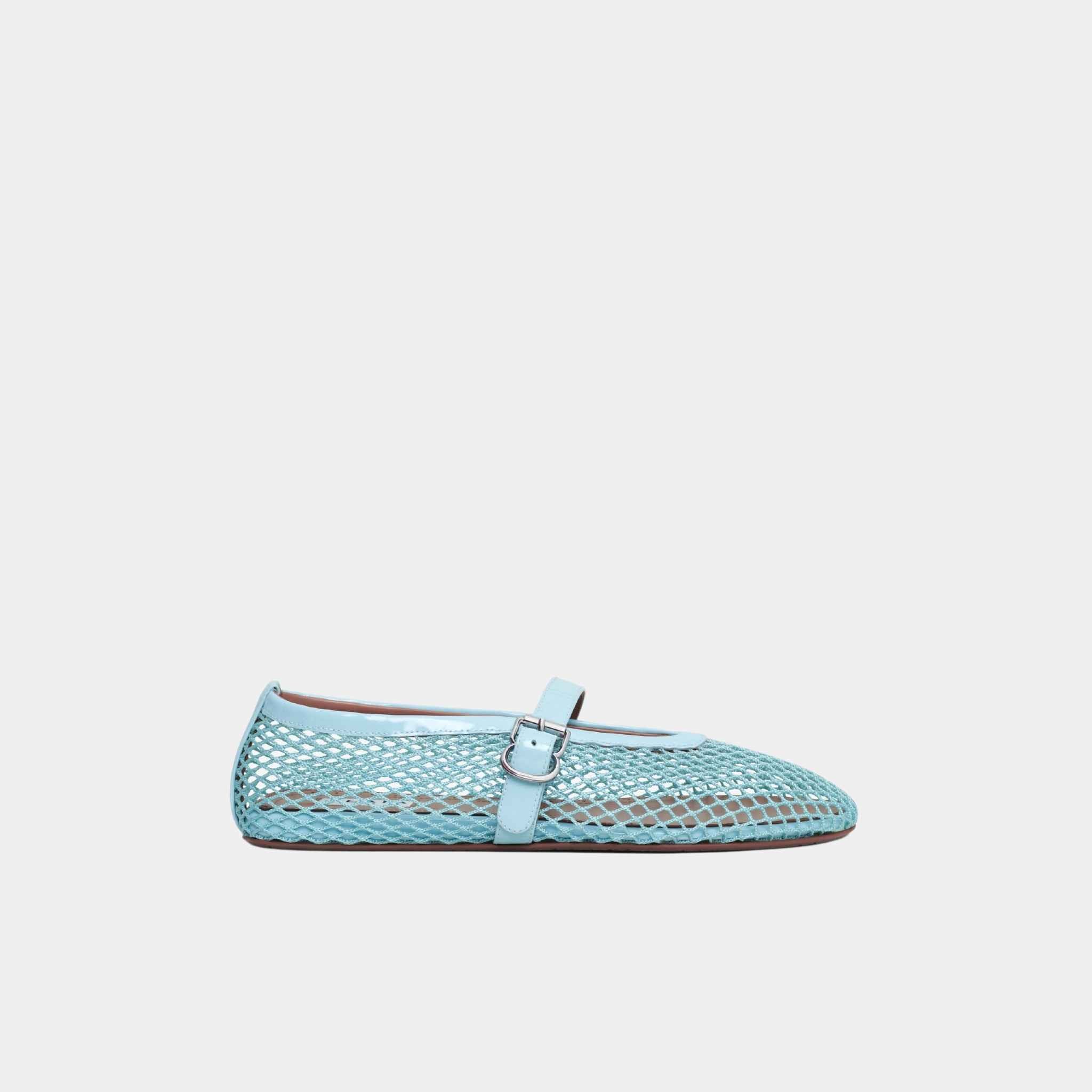 Ballet Flats In Fishnet