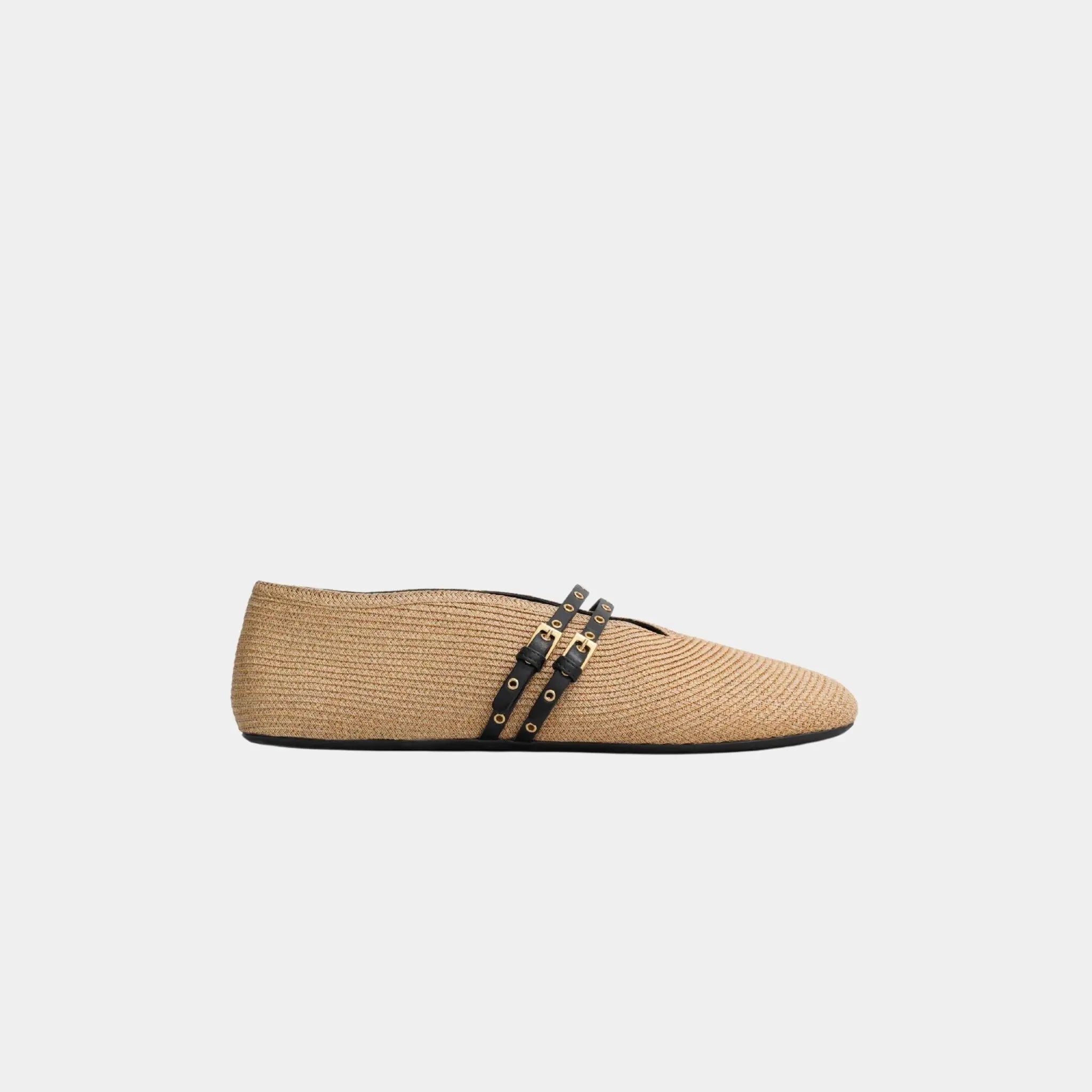 Ballet Flats in Paper Straw