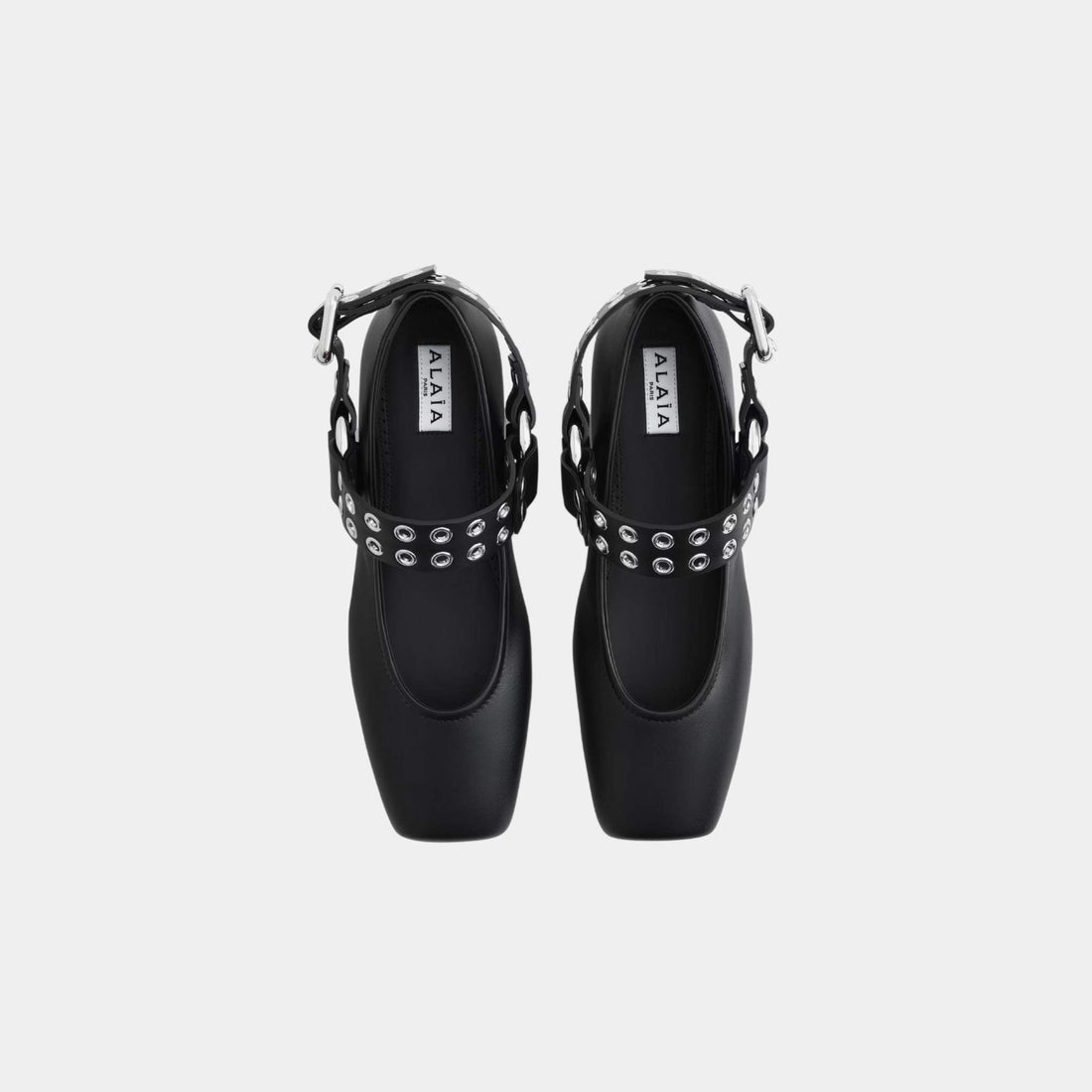 Biker Ballet Flats In Calfskin