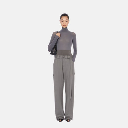 Cargo Trousers With Knit Band