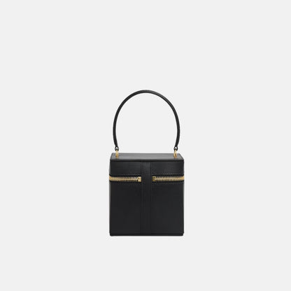 Cube Vanity Case In Shiny Goatskin