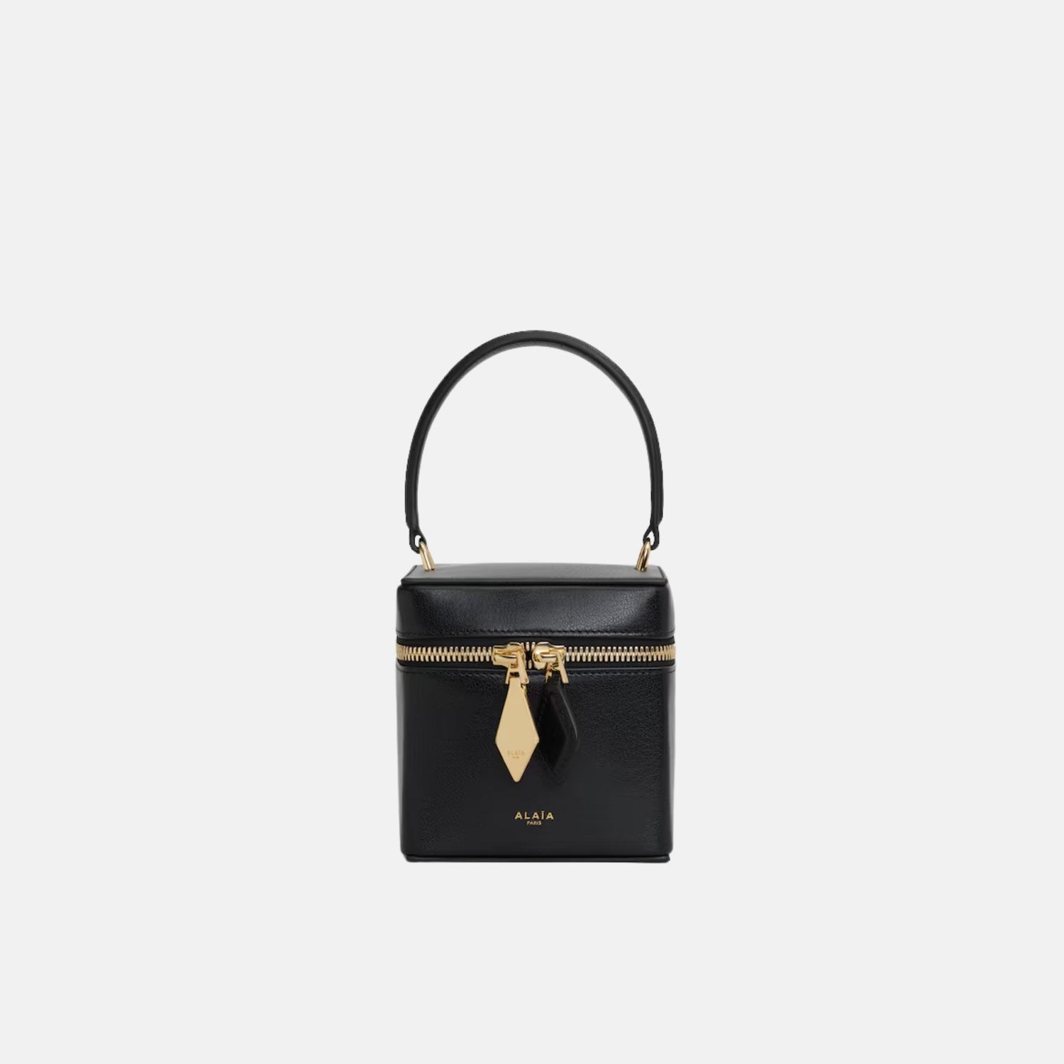 Cube Vanity Case In Shiny Goatskin