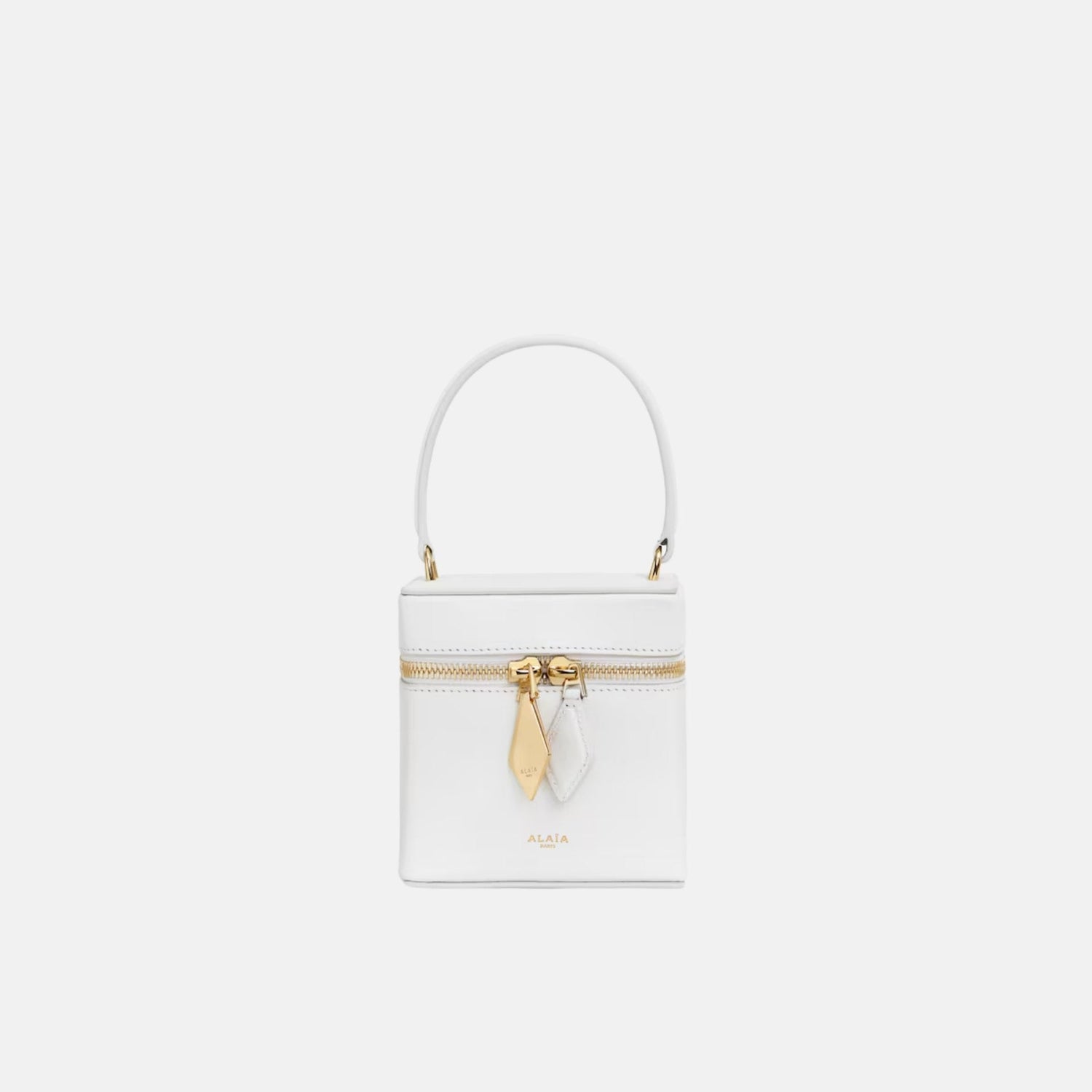 Cube Vanity Case In Shiny Goatskin