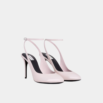 Decollete Slingbacks In Patent Calfskin