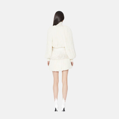 Fringed Leather Belt