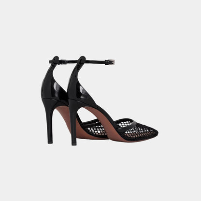 High Heel Fishnet Pumps