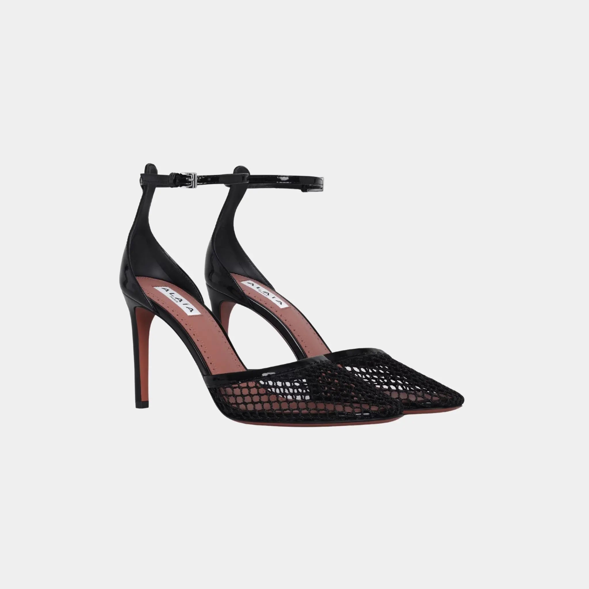 High Heel Fishnet Pumps