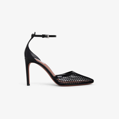 High Heel Fishnet Pumps