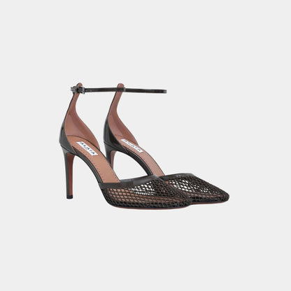 High Heel Fishnet Pumps