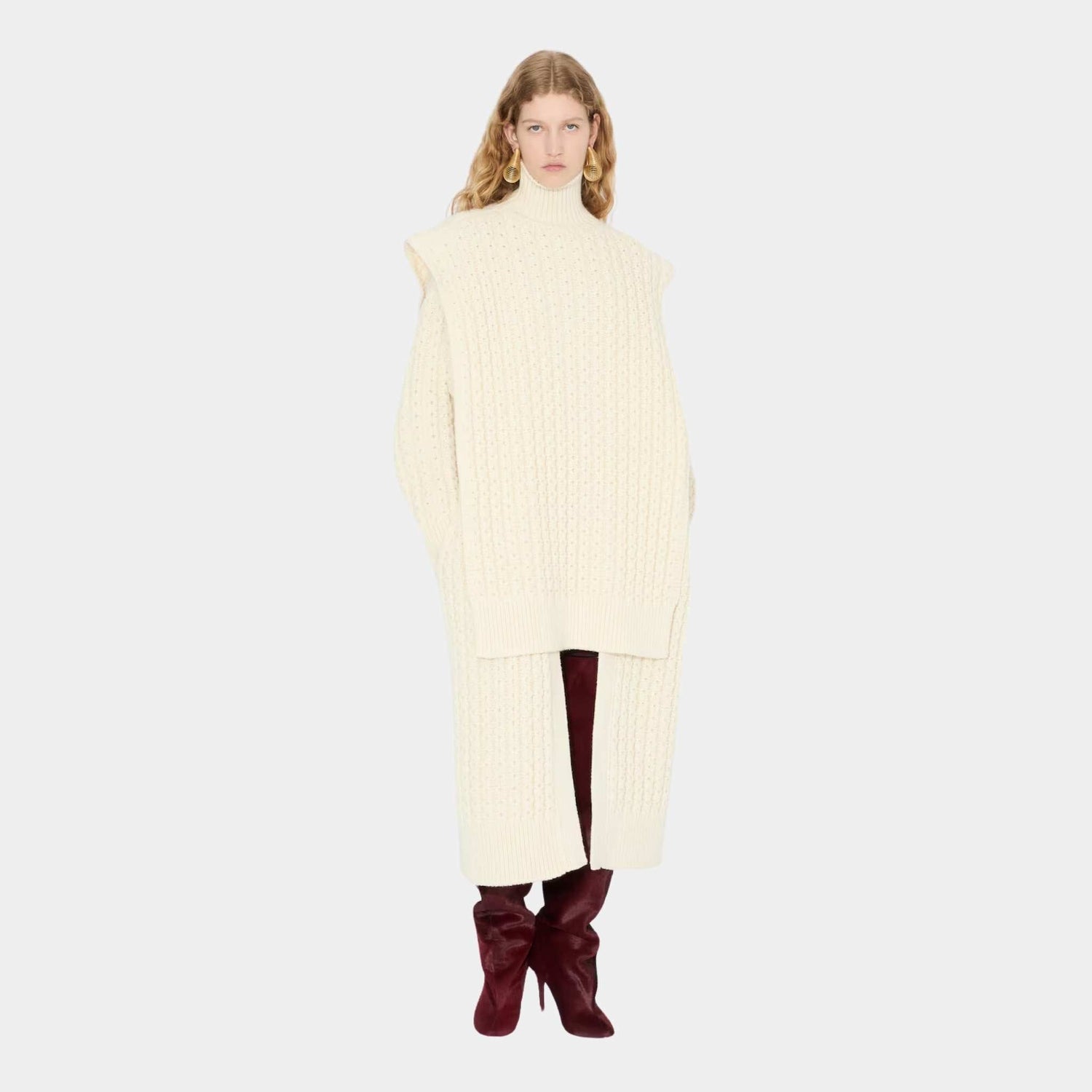 Honeycomb Wool Sweater Vest