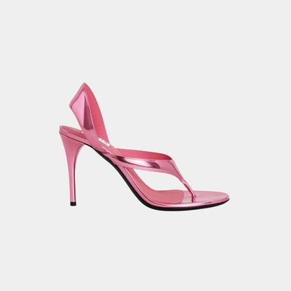 Infradito Laminated Leather Sandals