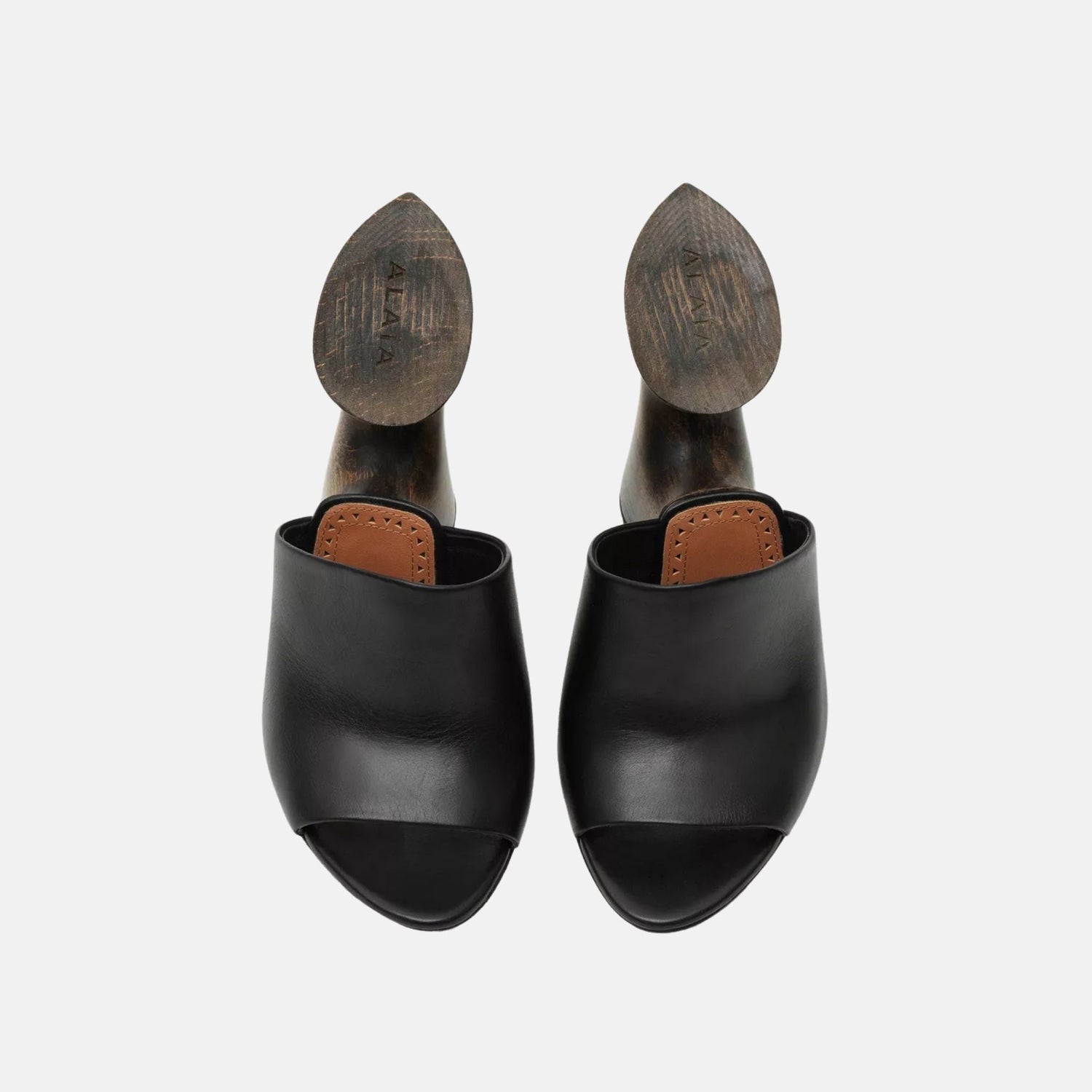 La Sculpture Mules In Calfskin And Wood