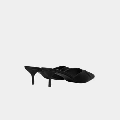 Le Coeur 3D Mules in Satin