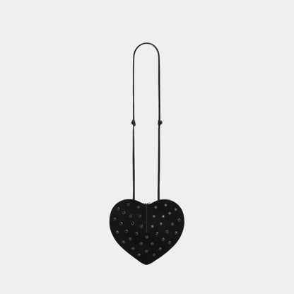 Le Coeur Bag In Strass Suede Goatskin