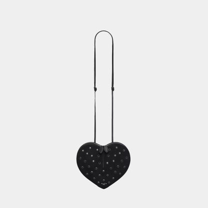 Le Coeur Bag In Strass Suede Goatskin