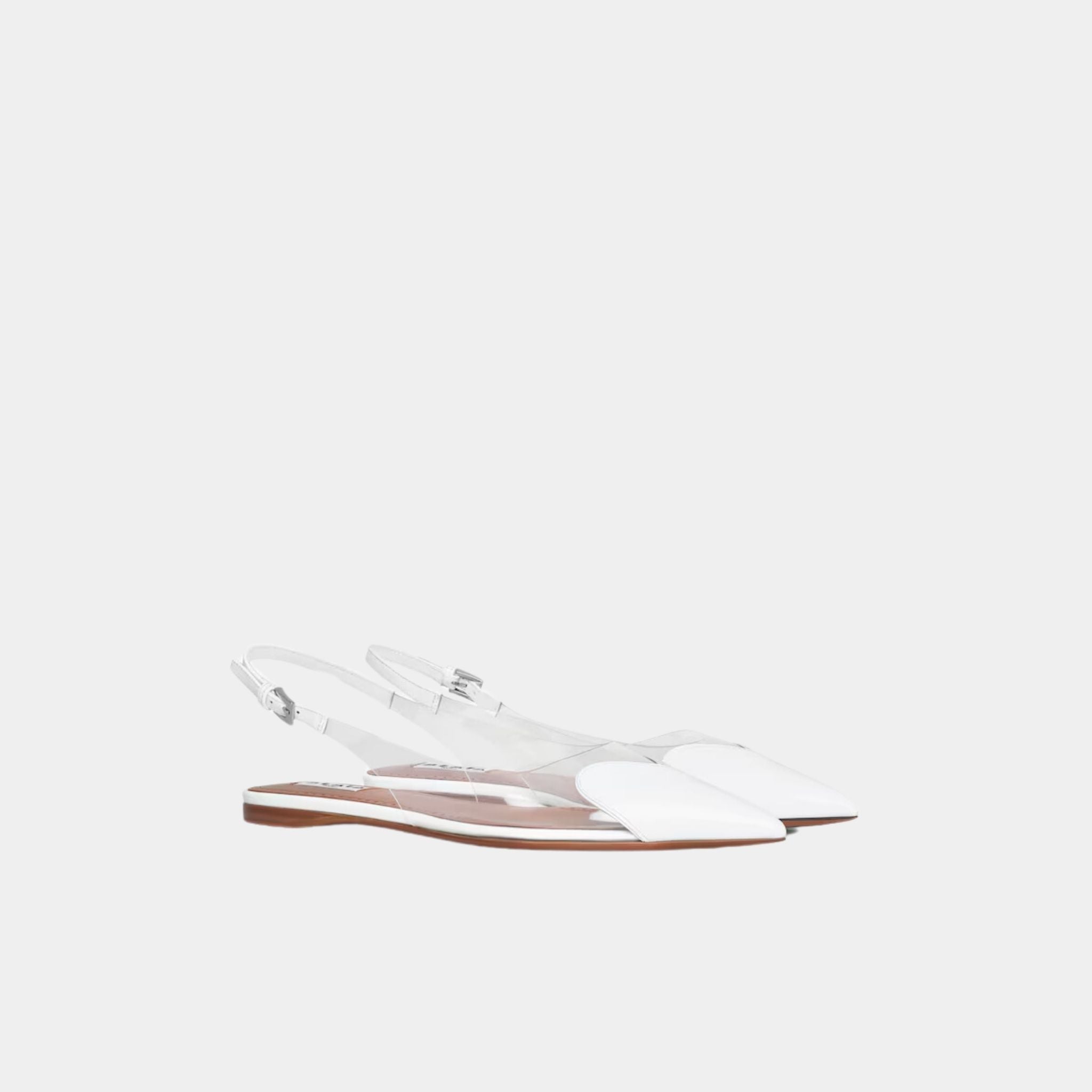 Le Coeur Flat Slingbacks In Patent Calfskin
