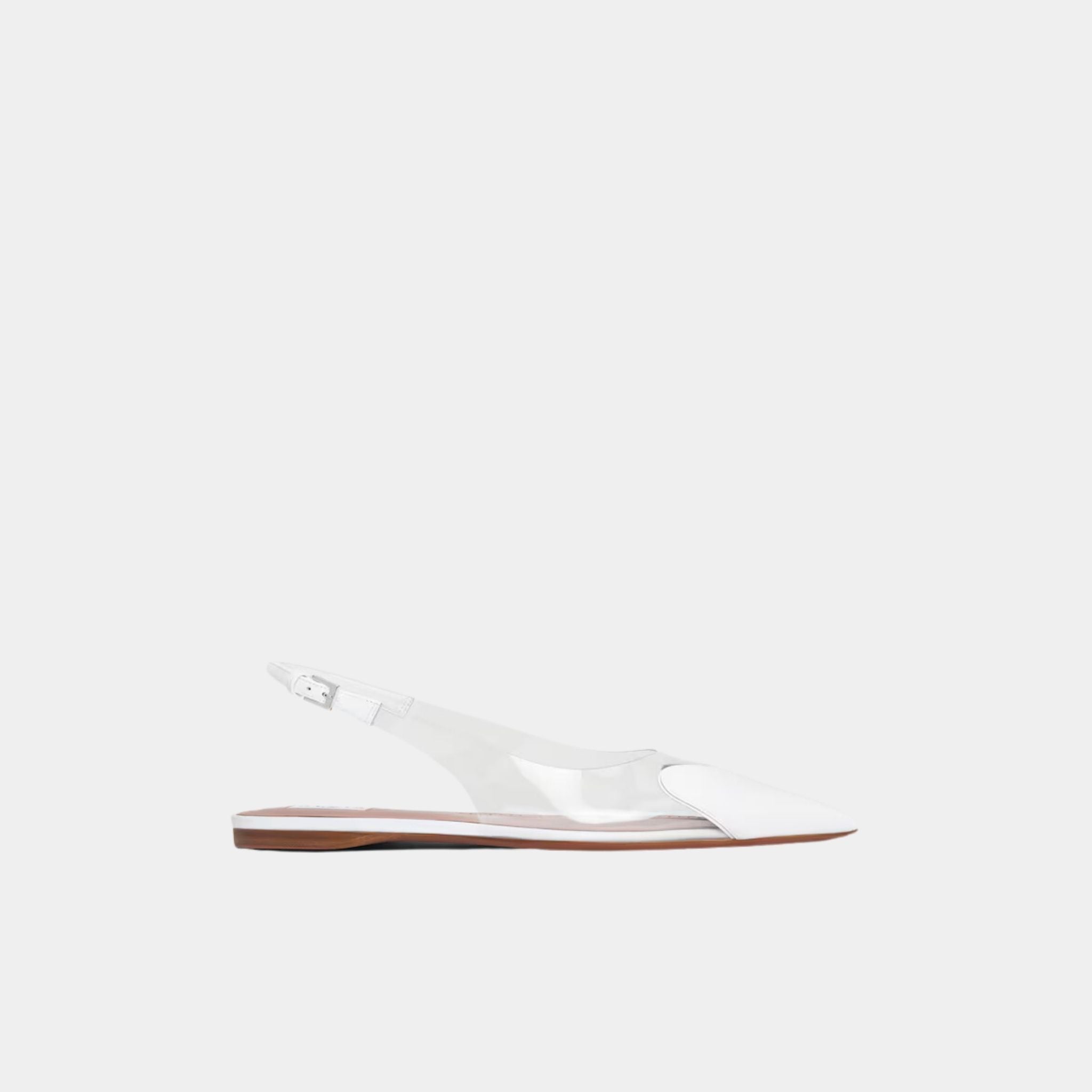 Le Coeur Flat Slingbacks In Patent Calfskin