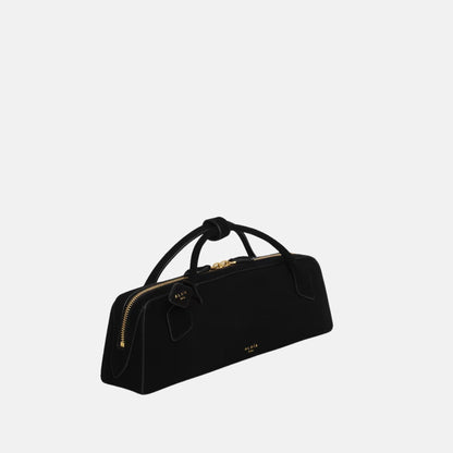 Le Teckel Clutch In Suede Goatskin
