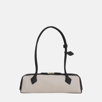 Le Teckel Medium Canvas and Nubuck Bag