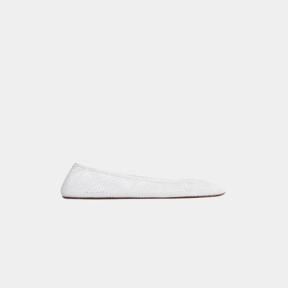 Low Vamp Ballet Flats in Fishnet