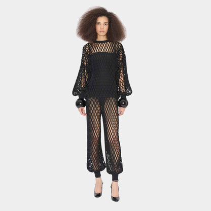 Macrame Knit Pants