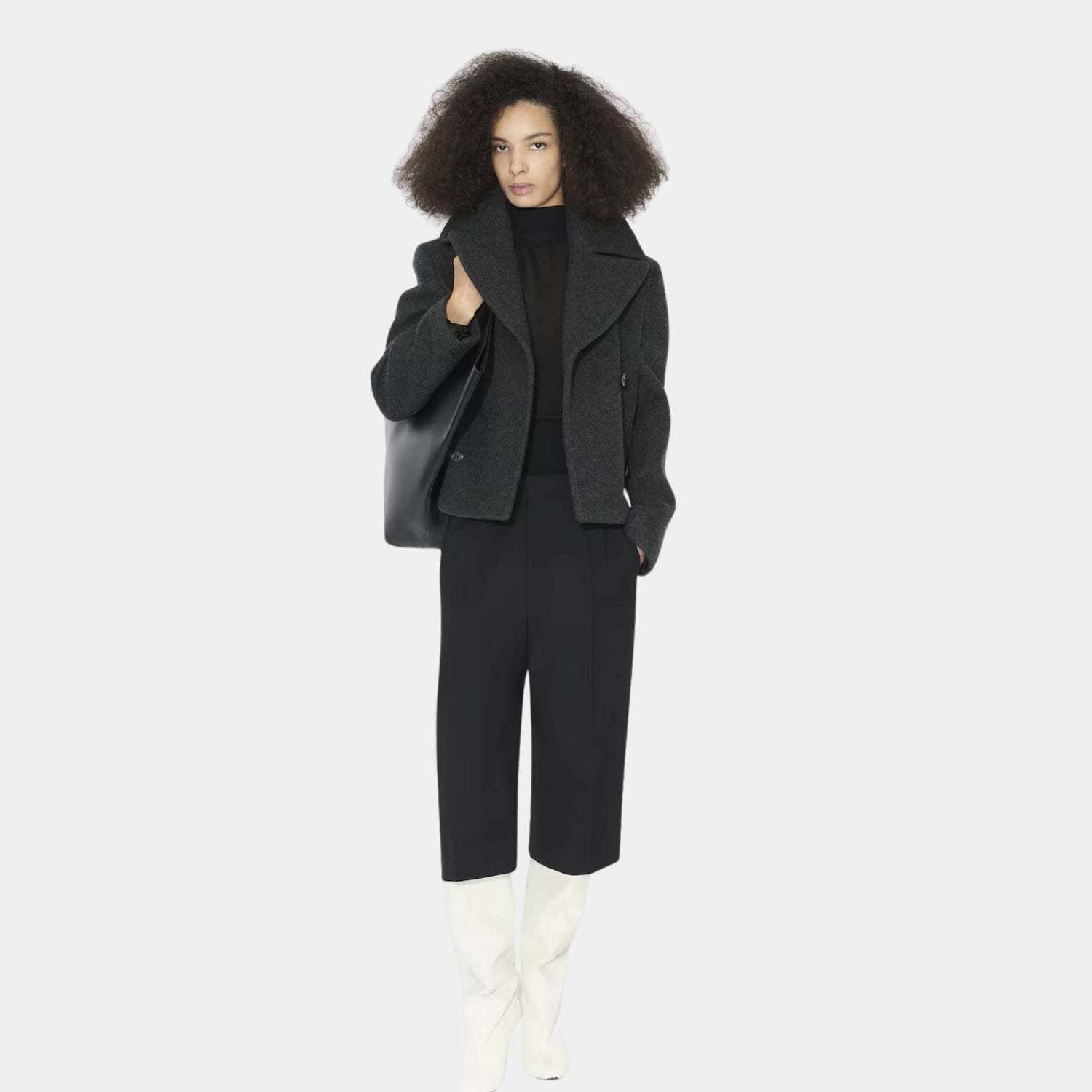 Merino Wool Pea Coat