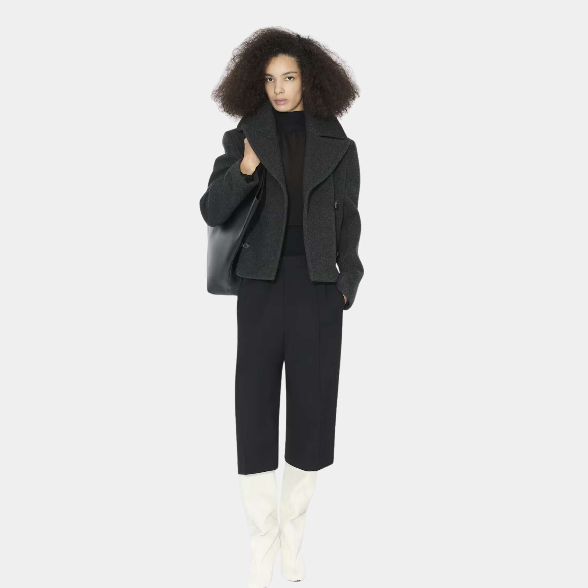 Merino Wool Pea Coat