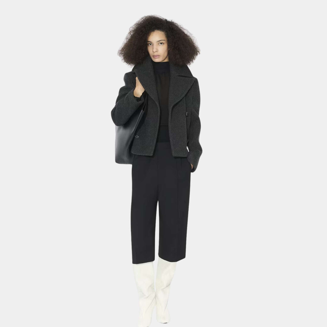 Merino Wool Pea Coat