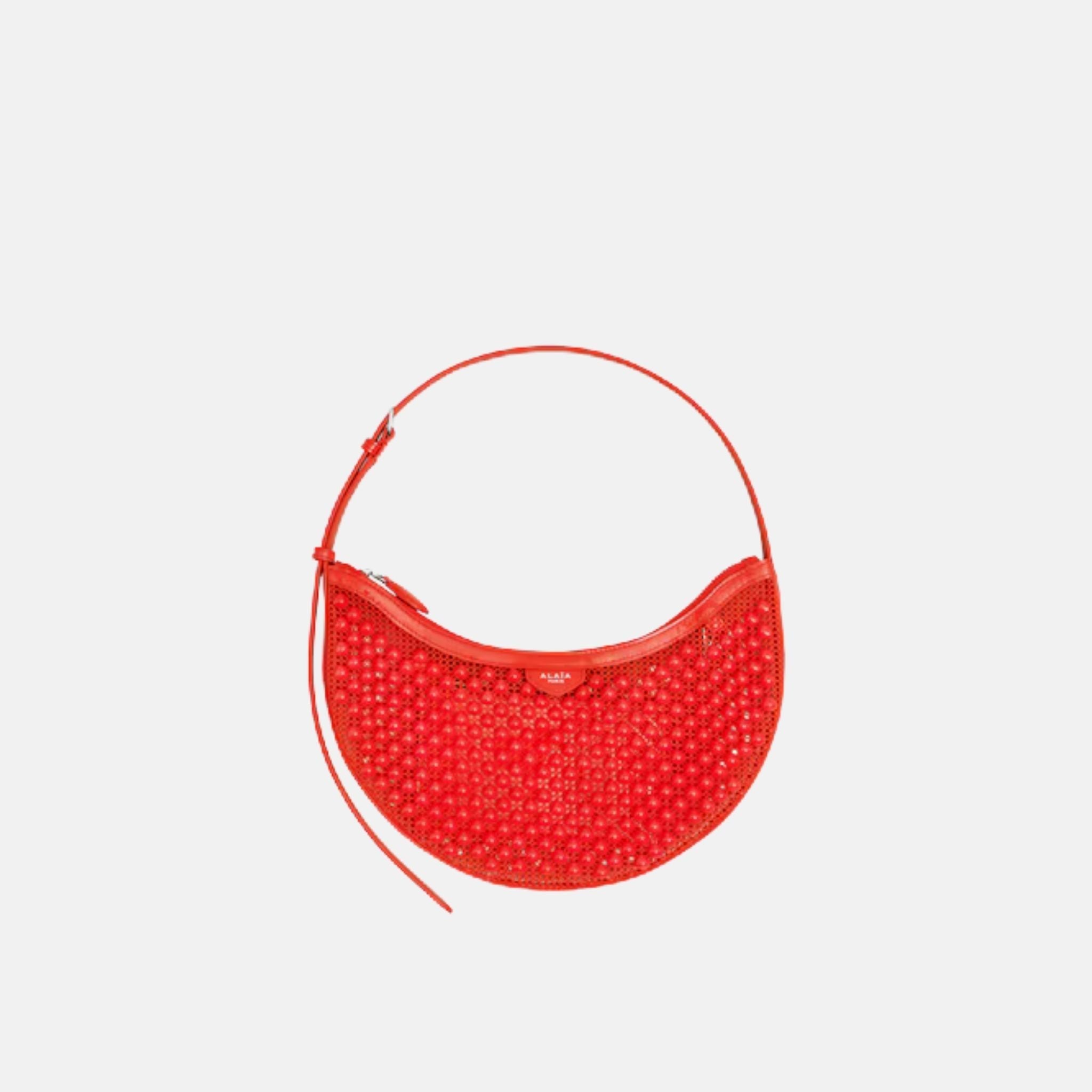 One Piece Demi Lune Bag In Fishnet Pyramids