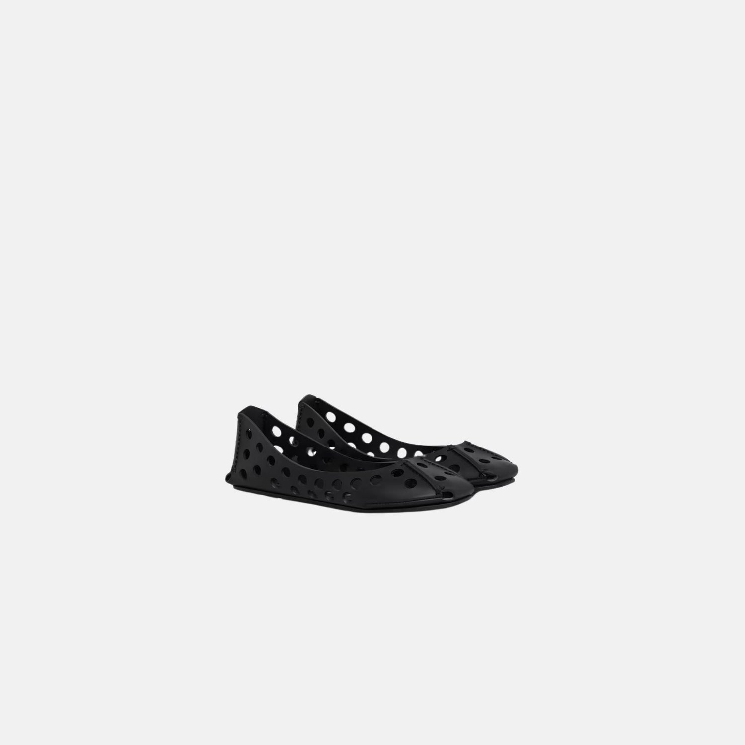 Perfo Ballet Flats In Perforated Leather