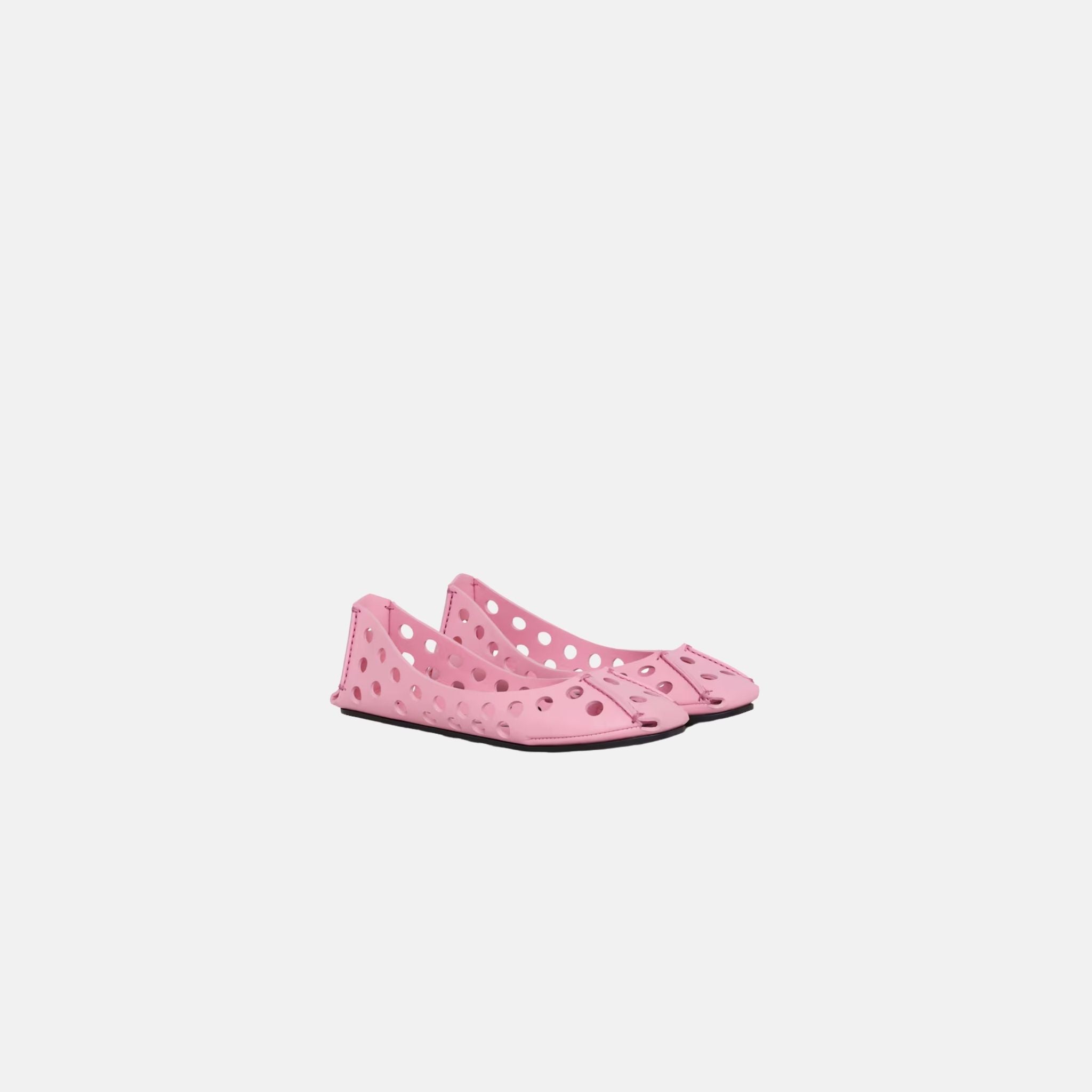 Perfo Ballet Flats In Perforated Leather