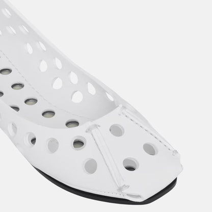 Perfo Ballet Flats In Perforated Leather