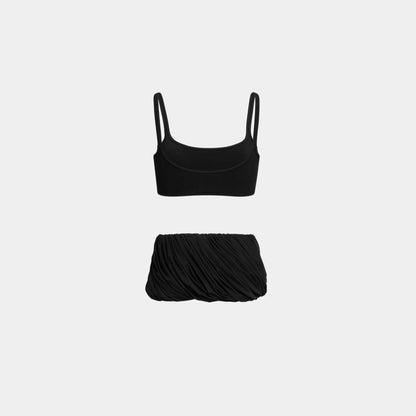 Sculpting Jersey Twisted Bikini Set