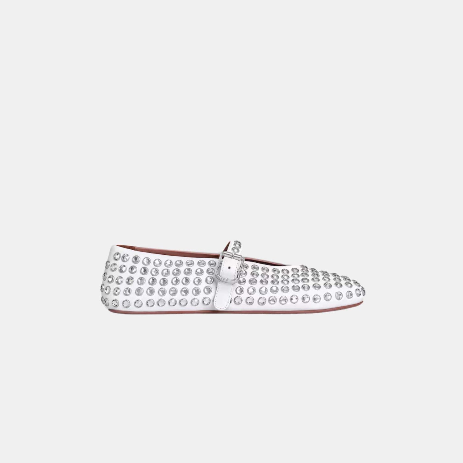 Strass Lambskin Ballet Flats