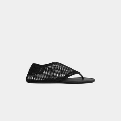 Thong Sandals In Fishnet