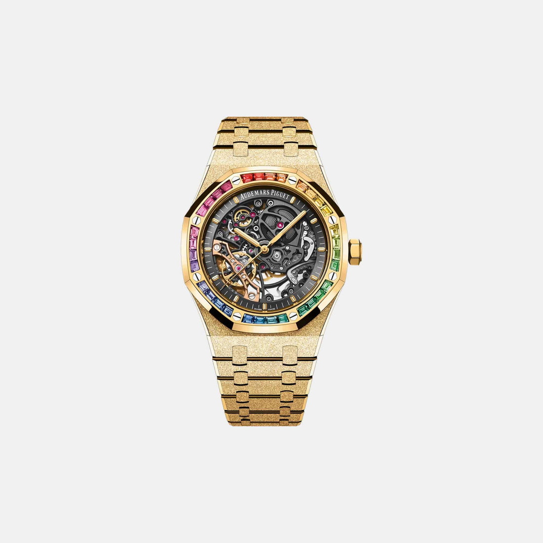 Royal Oak 15412Ba.Yg.1224Ba.01 Yellow Gold Rainbow Gem-Set Bezel