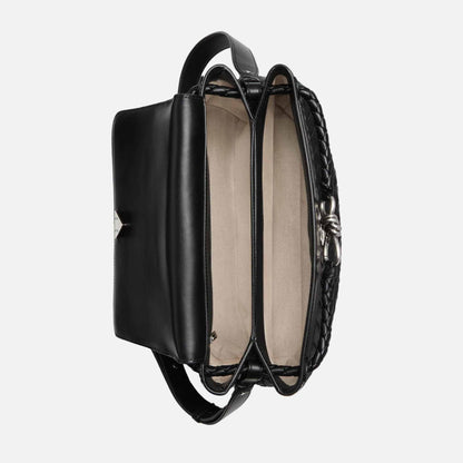 Andiamo Messenger Bag In Intrecciato Leather