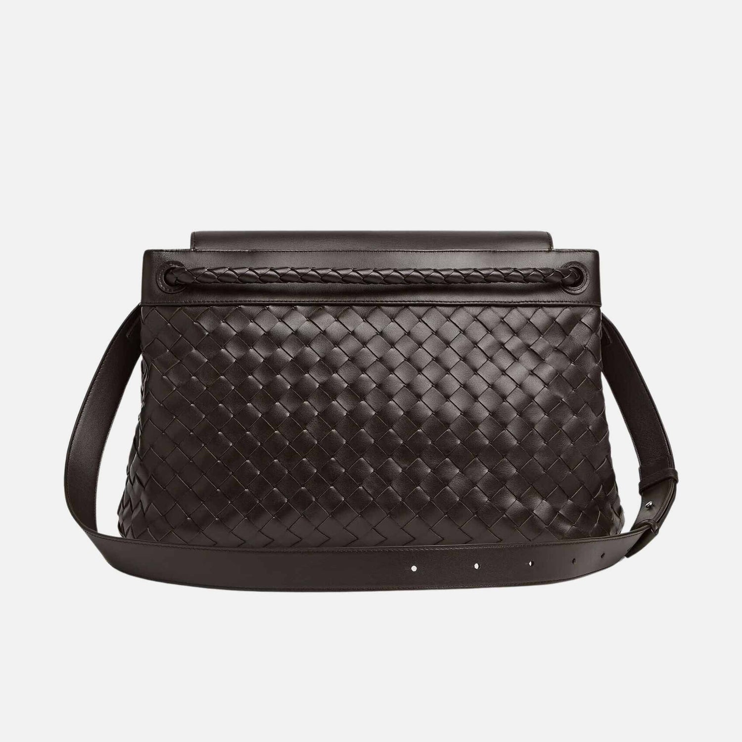 Andiamo Messenger Bag In Intrecciato Leather