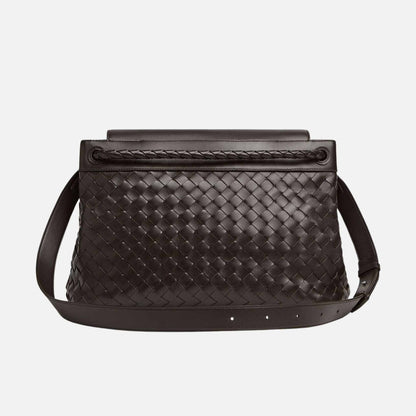Andiamo Messenger Bag In Intrecciato Leather