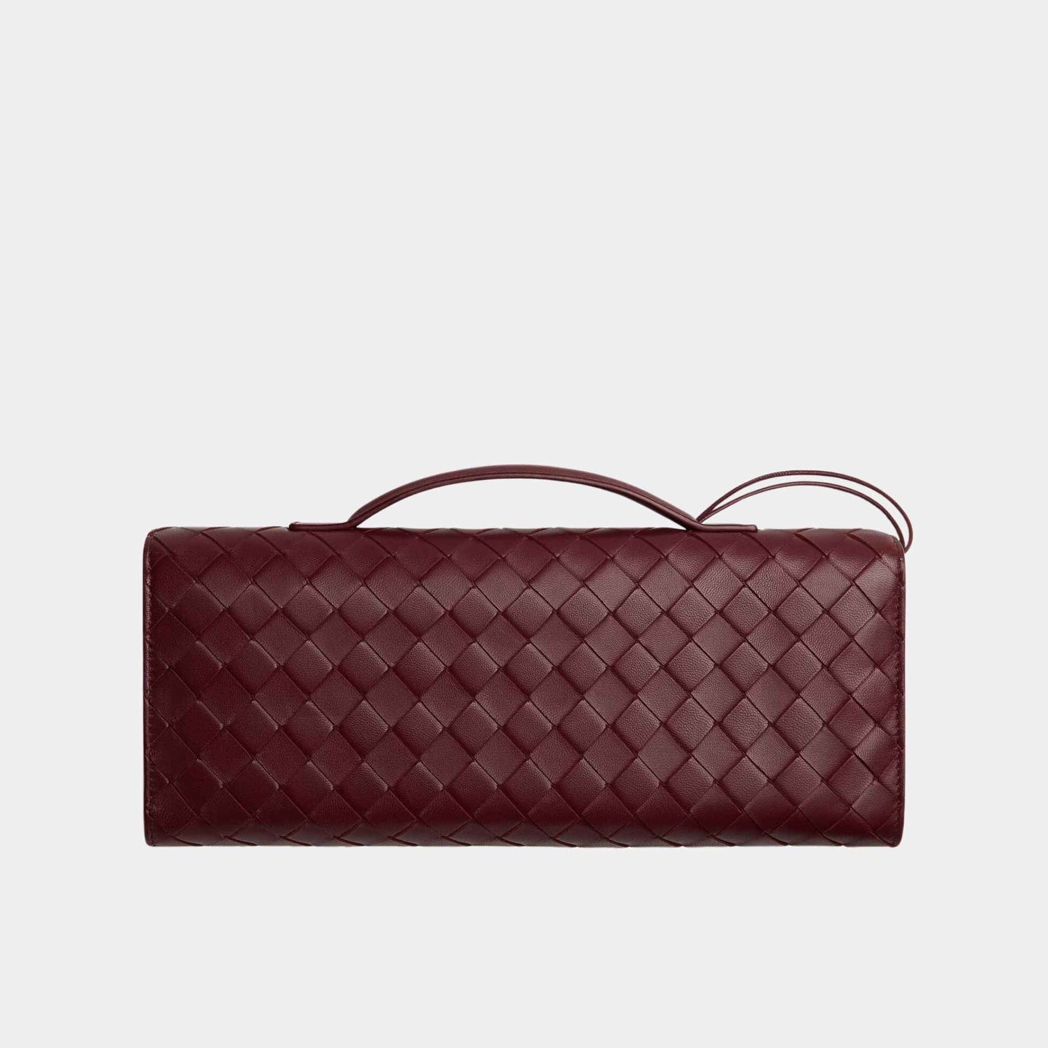 Andiamo Top Handle Clutch Intrecciato Leather