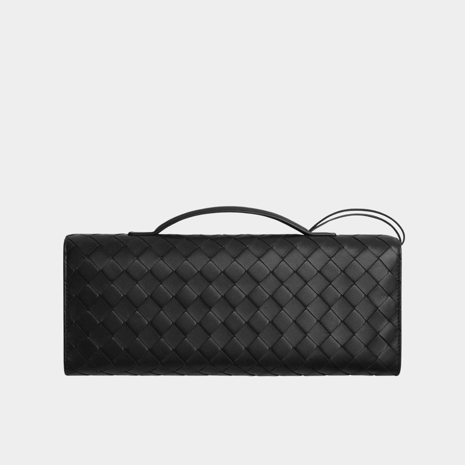 Andiamo Top Handle Clutch Intrecciato Leather
