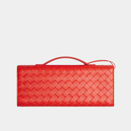 Andiamo Top Handle Clutch Intrecciato Leather