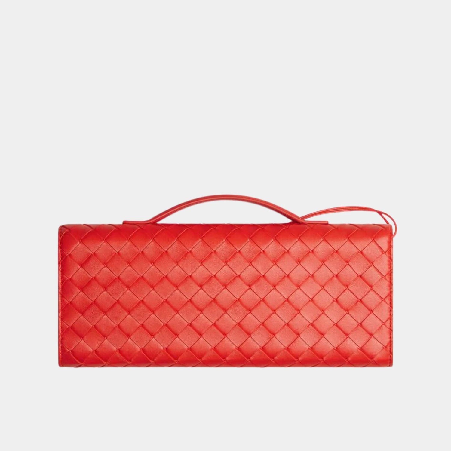 Andiamo Top Handle Clutch Intrecciato Leather